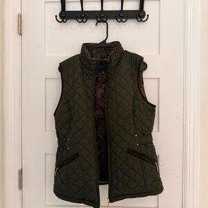 Quilted Olive Green Vest